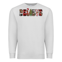 Dove Grey believe Premium Sweatshirt - JahusDesignShop