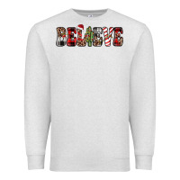 Oatmeal Heather believe Premium Sweatshirt - JahusDesignShop