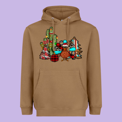Christmas Turkey Heavyweight Hoodie Designed By Jahusdesignshop