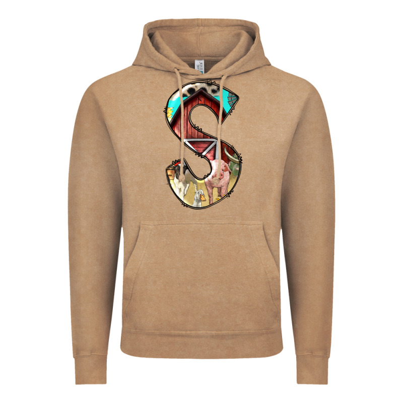 Farm Life Alphabet Lowercase Letters S Vintage Hoodie by BundleAndBundleShop | Teevron