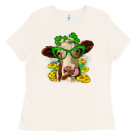 Bone St. Patrick's Day cow Ladies Tee - OliviaCreatesArt