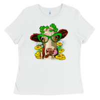 St. Patrick's Day Cow Ladies Tee | Teevron