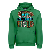 Emerald my heart is on that field football Urban Hoodie - RanaPortraitStore