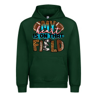 Forest Green my heart is on that field football Urban Hoodie - RanaPortraitStore