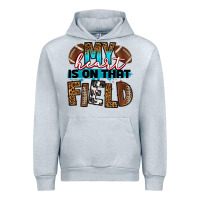 Heather Grey my heart is on that field football Urban Hoodie - RanaPortraitStore