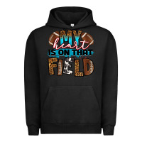 Pigment Black my heart is on that field football Urban Hoodie - RanaPortraitStore