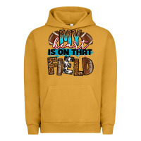 Pigment Peanut Butter my heart is on that field football Urban Hoodie - RanaPortraitStore