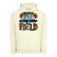 Pigment Pistachio my heart is on that field football Urban Hoodie - RanaPortraitStore