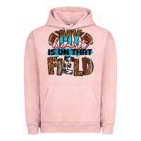 Pigment Salmon my heart is on that field football Urban Hoodie - RanaPortraitStore