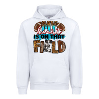 White my heart is on that field football Urban Hoodie - RanaPortraitStore