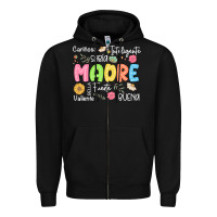 Black madre spanish mothers day Zipper Hoodie - JahusDesignShop