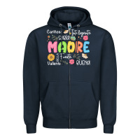 Navy madre spanish mothers day Zipper Hoodie - JahusDesignShop