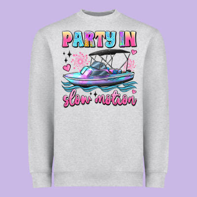Party In Slow Motion Heavyweight Sweatshirt Designed By Jahusdesignshop