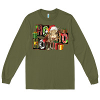 Army Green ho ho ho heifer Long Sleeve Tee - FaDigitalArtStudio