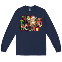 Navy ho ho ho heifer Long Sleeve Tee - FaDigitalArtStudio
