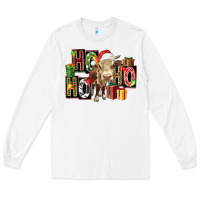 White ho ho ho heifer Long Sleeve Tee - FaDigitalArtStudio