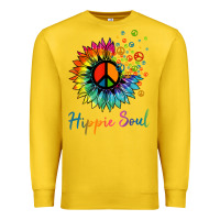 Daisy Peace Sign Hippie Soul Retro Hippie Flower Lovers T Shirt Premium Sweatshirt | Teevron