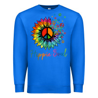 True Royal daisy peace sign hippie soul retro hippie flower lovers t shirt Premium Sweatshirt - baoMotion