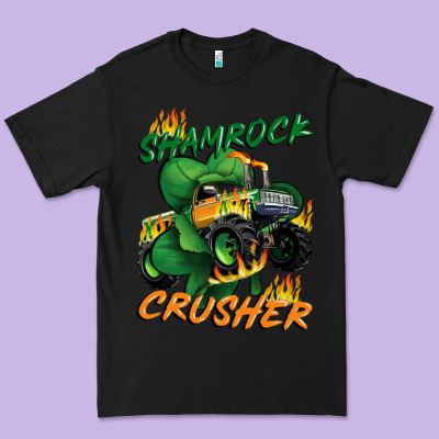 Shamrock Crusher St. Patrick's Day Premium Tee Designed By Cowgirlartshop