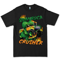 Black Shamrock crusher St. Patrick's Day Premium Tee - CowGirlArtShop