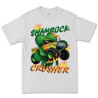 Dove Grey Shamrock crusher St. Patrick's Day Premium Tee - CowGirlArtShop