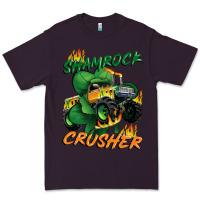 Plum Shamrock crusher St. Patrick's Day Premium Tee - CowGirlArtShop