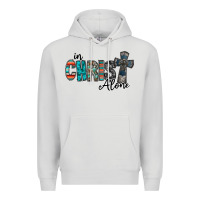 Dove Grey in christ alone Premium Hoodie - RacoonDesign