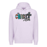 Lilac in christ alone Premium Hoodie - RacoonDesign