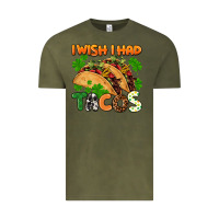 I Wish I Had Tacos St. Patrick's Day Vintage Tee | Teevron