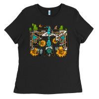 Black western free bird Ladies Tee - OliviaCreatesArt
