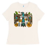 Bone western free bird Ladies Tee - OliviaCreatesArt
