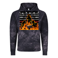 Cloud Black american firefighters seamless pattern Vintage Hoodie - BundleAndBundleShop