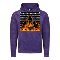 Cloud Purple american firefighters seamless pattern Vintage Hoodie - BundleAndBundleShop