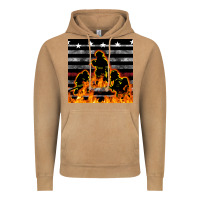 Vintage Camel american firefighters seamless pattern Vintage Hoodie - BundleAndBundleShop