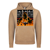 Vintage Coffee american firefighters seamless pattern Vintage Hoodie - BundleAndBundleShop