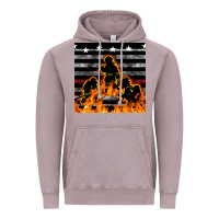Vintage Zinc american firefighters seamless pattern Vintage Hoodie - BundleAndBundleShop