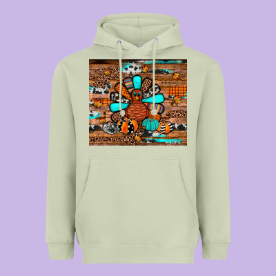 Turkey Heavyweight Hoodie Designed By Jahusdesignshop