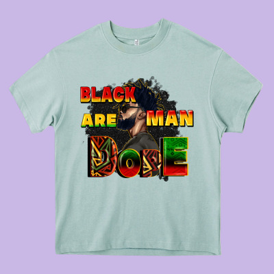 Black Man Are Dope Heavy Core Tee Designed By Cowgirlartshop