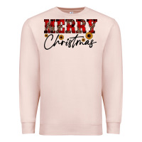 Pale Pink merry christmas Premium Sweatshirt - JahusDesignShop