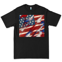 Black American flag glitter 4th of july Premium Tee - CowGirlArtShop