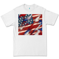 White American flag glitter 4th of july Premium Tee - CowGirlArtShop