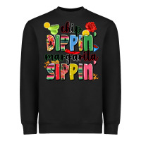Black chip dippin' margarita sippin' Heavyweight Sweatshirt - JahusDesignShop