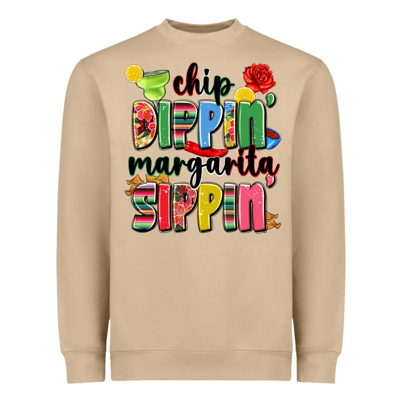 Chip Dippin' Margarita Sippin' Heavyweight Sweatshirt by JahusDesignShop | Teevron