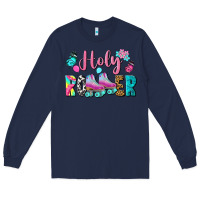 Navy holy roller Long Sleeve Tee - BundleAndBundleShop