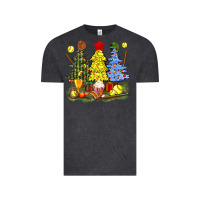 Vintage Black christmas with softball trees bbs Vintage Tee - BundleAndBundleShop