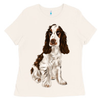 Bone english cocker spaniel Ladies Tee - FaDigitalArtStudio