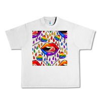 Lunar Rock Pride lgbtq lips and heart lollipop seamless patte Urban Heavy Tee - BundleAndBundleShop