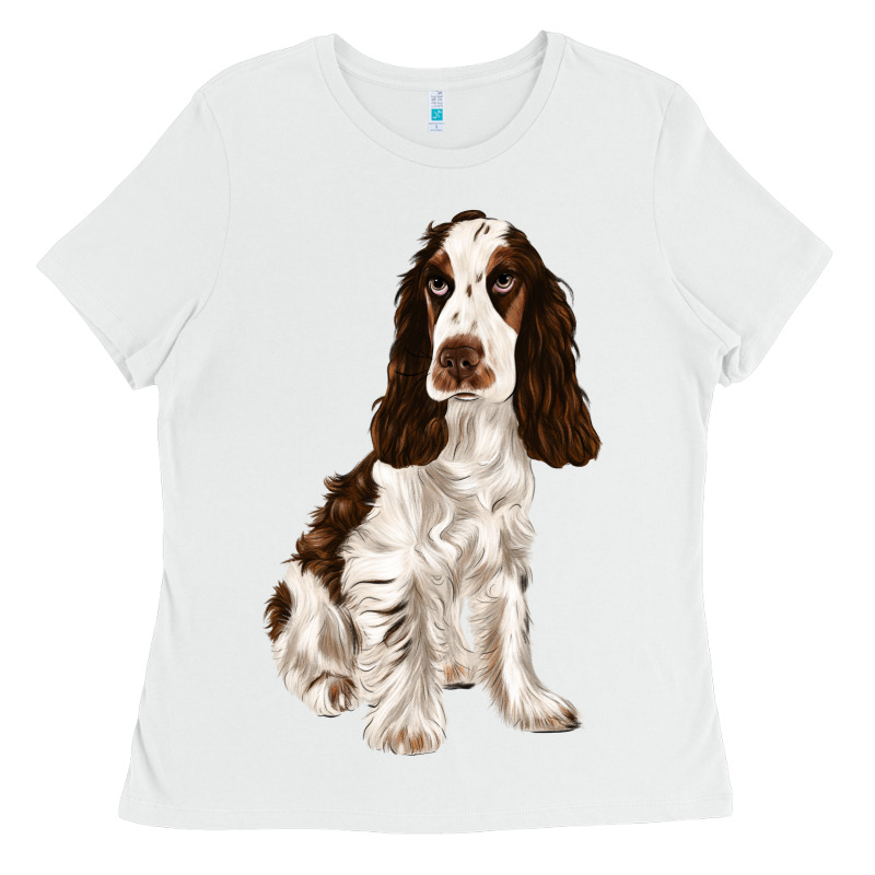 English Cocker Spaniel Ladies Tee by FaDigitalArtStudio | Teevron