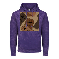 Cloud Purple melanin raised fist seamless pattern Vintage Hoodie - BundleAndBundleShop