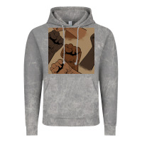 Cloud Rock melanin raised fist seamless pattern Vintage Hoodie - BundleAndBundleShop